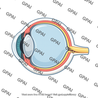 Human eye cross section