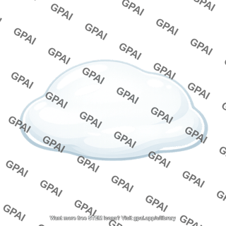 White liquid blob