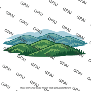 Forested mountains