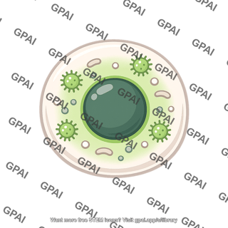 Cell infected green highlight