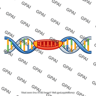 Dna helix with football