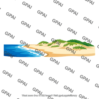 Sandy beach with dunes