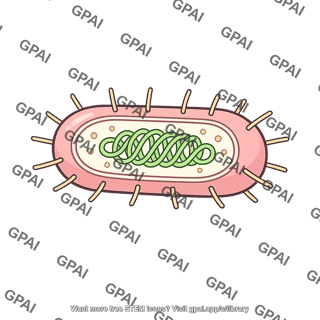 E coli cell with pili