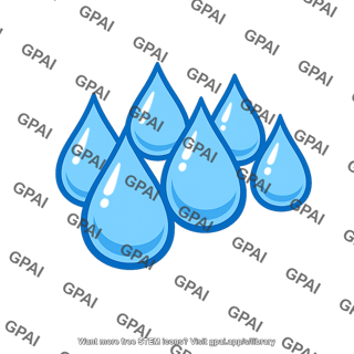 Rainwater multiple droplets