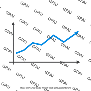 Upward trending line graph