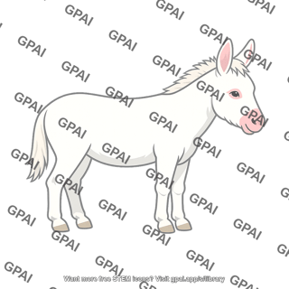 Asinara donkey albino