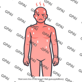 Human body overheated