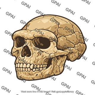 Homo erectus skull