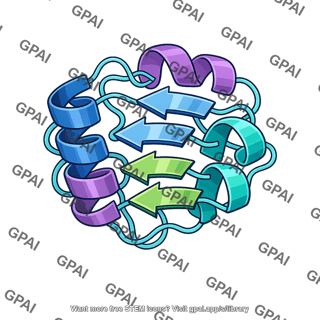 Protein molecule 3d