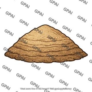 Sediment mound with stratification