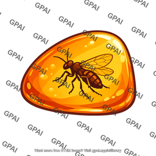 Insect in amber