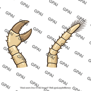 Arthropod appendage modified