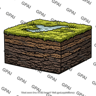 Peatland cutaway