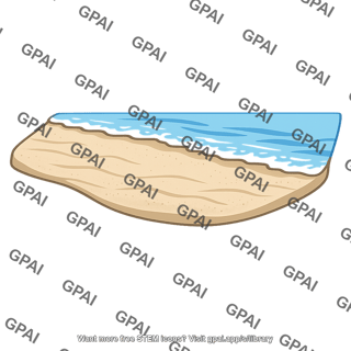 Intertidal zone sandy