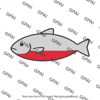 Fish model red underside