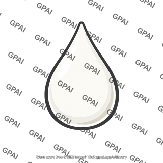 White liquid droplet