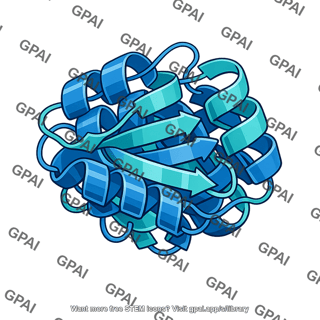 Protein folded 3d