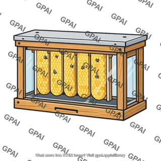 Observation hive glass walled