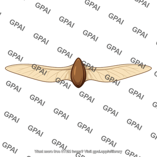 Giant seed alsomitra macrocarpa