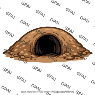 Burrow entrance