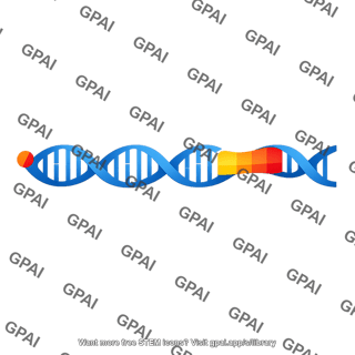 Dna helix highlighted segment