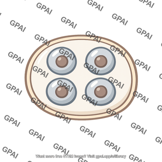 Four haploid nuclei