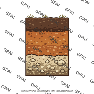 Soil horizon profile