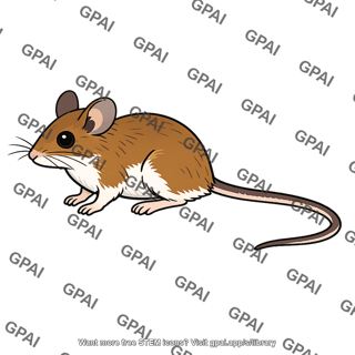 White footed mouse male