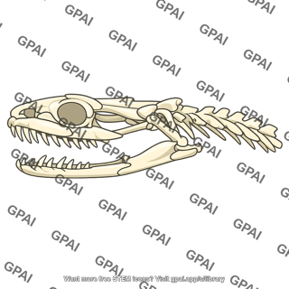 Snake skull