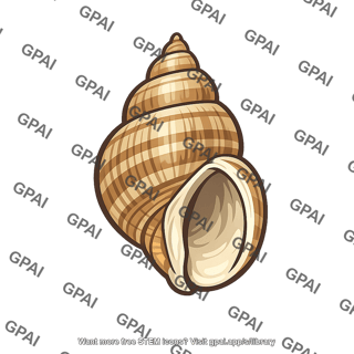 Marine snail shell