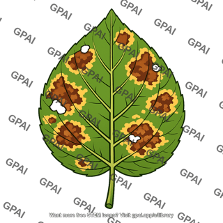 Leaf necrotic damage