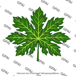 Trevesia palmata leaf