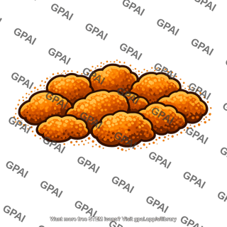Orange powder pile