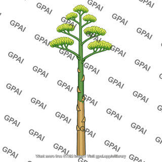 Flowering stalk agave