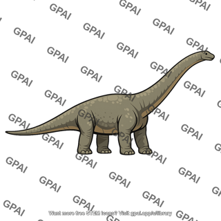 Dinosaur quadruped long necked