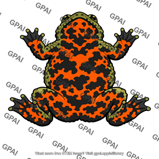 Bombina toad ventral