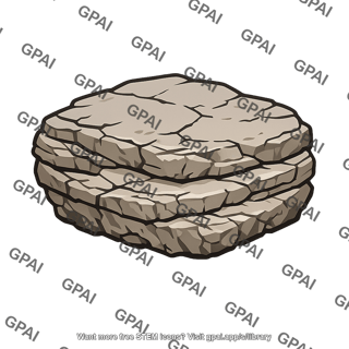Layered rock