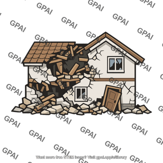 House damaged