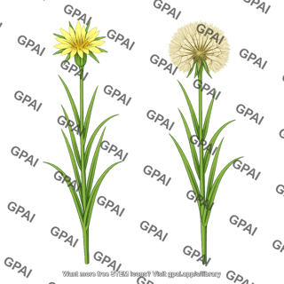 Goatsbeard plant tragopogon
