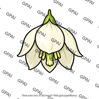 Bell shaped flower