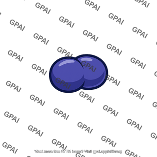 Overlapping blue spheres