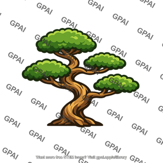 Bonsai tree pruned