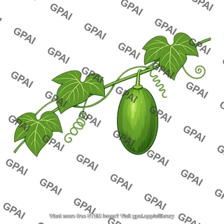 Climbing gourd alsomitra macrocarpa