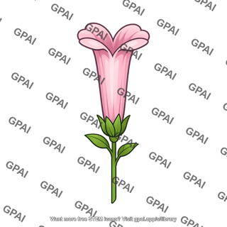 Flower pink tubular