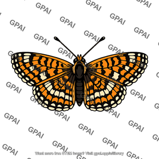 Glanville fritillary butterfly