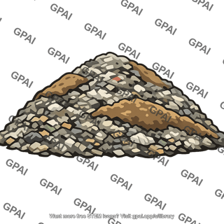 Gravel pile
