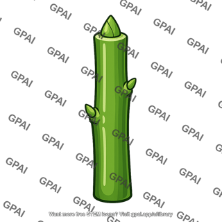 Plant stem thickened