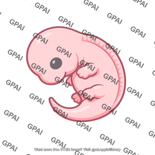 Mouse embryo late early side view