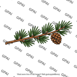 Conifer branch
