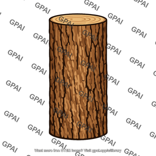 Tree trunk woody